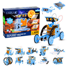 Load image into Gallery viewer, 12-in-1 Solar Robot, Blue, 2024 New
