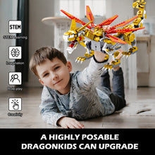 Load image into Gallery viewer, Dragon Building Toys (512PCS), Educational Christmas Birthday Gift idea for Kids Boys Girls 8-12-14, Remote Control &amp; APP Programmable Coding Dragon Building Kit
