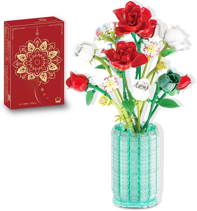 NXIOASN Flower Building Set