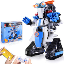 Load image into Gallery viewer, Toys Projects for Kids Age 8-12 RC Robots Activities Building Blocks Robot Kits Educational Engineering Kit DIY Robotic Toy Interlocking Gear Sets Compatible with Lego Robot Science kit
