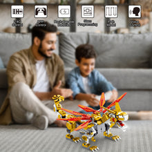 Load image into Gallery viewer, Dragon Building Toys (521Pcs), Educational Birthday Gift Idea for Kids Boys Girls 8-12, Remote Control &amp; App Programmable Building Kit
