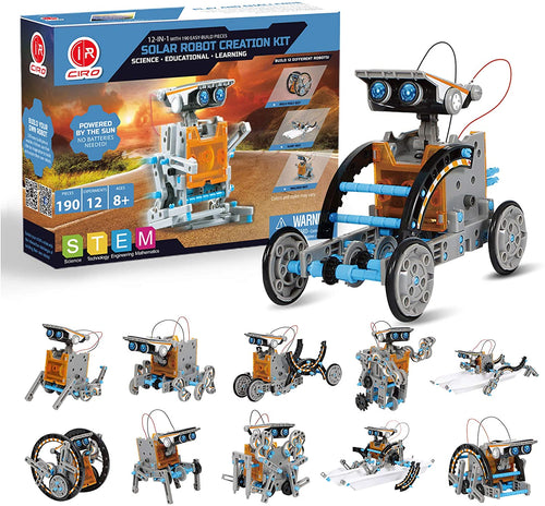 12-in-1 Solar Robot, Orange Gray - GP TOYS